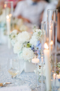 Head table Dunes Club with candles 